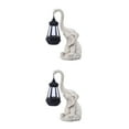 thumbnail image 3 of Transemion Decorative Garden Stones Solar Elephant Garden Decor For Outdoor Sculptures Beautiful Elephant Decor White 2Set, 3 of 6