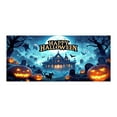 thumbnail image 1 of Halloween Garage Banner Weird Decorations Terrifying Atmosphere And Spine Design Create An Ominous Atmosphere That Everyone Can Notice. Bunting Alphabet Banner Neutral Flag Picture Dog Banner for, 1 of 3