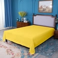 thumbnail image 4 of Ntbay Premium 1800 Series Microfiber King Flat Sheet with 4 inches Hem, Ultra Soft and Breathable Top Sheet, 105x102 inches, Yellow, 4 of 5