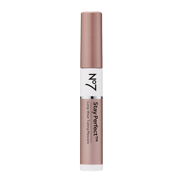 No7 Stay Perfect Mascara - Máscara sin manchas con aplicador de cepillo recto para un volumen duradero de hasta 24 horas - Máscara a prueba de lluvia y desgarros (7 ml)