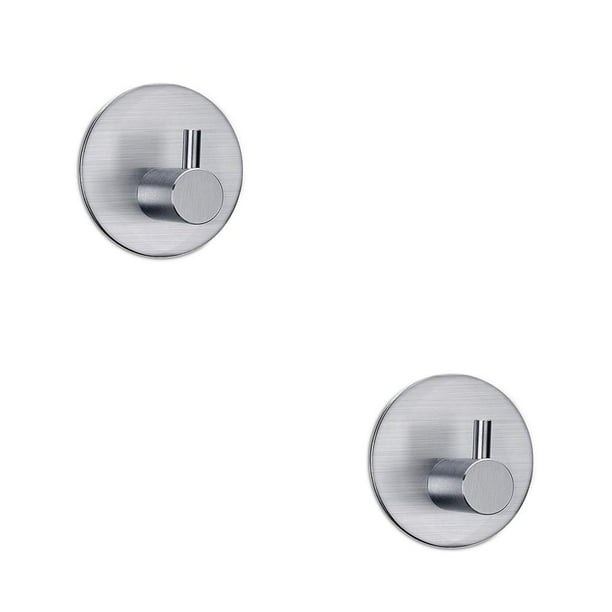Bearachild Gancho de toalla de acero inoxidable para baño, cocina, chaquetas de pared, colgador sin taladro, organizador de baño de ducha, No.05 2Conjunto