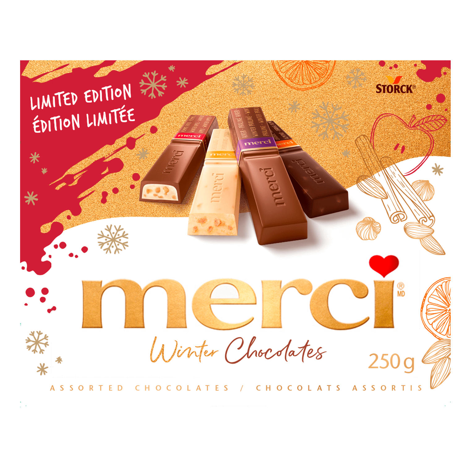 merci Finest Selections of European Chocolates, Winter Chocolates 250g