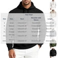 thumbnail image 2 of Luvrsol Men’s Solid Hooded Athletic Top Long Sleeve Plain Casual Pullover Sweatshirt for Daily Wear S-3XL, 2 of 9
