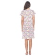 thumbnail image 4 of Casual Nights Women's Short Sleeve Floral Nightgown Nightshirt Night Dress, 4 of 4
