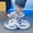 White Blue, variant on Men'S Air Cushion Platform 2-In-1 Slides Summer Outdoor Cloud Sensation Beach Shoes Soft Sole Non-Slip Slippers