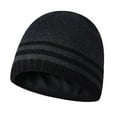 thumbnail image 1 of Bonnet de Protection en Fil de Mode à Rayures pour Hommes Bonnets Chauds pour le Ski de Plein Air, 1 of 6