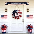 thumbnail image 5 of Independence Day Wooden Door Hanging Sign, American Flag Shaped Ornament, Welcome Wall Decor(1#C), 5 of 6