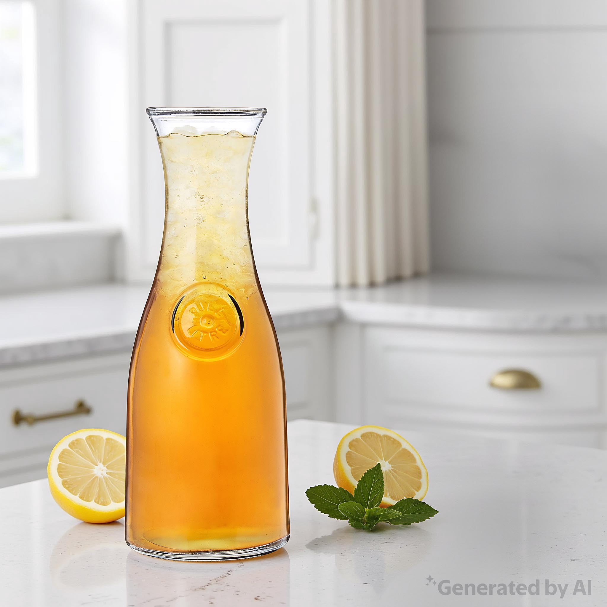 Mainstays Glass Carafe with Lid, 1-Liter