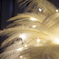 thumbnail image 4 of MYG Feather Table Lamp Bedroom Bedside Lamp For Teenage Home Bedroom Decor Fashion, 4 of 7