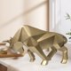 thumbnail image 4 of Escultura De Toro Toystoory Natural Con Textura De Línea Suave Decoración del hogar negro, 4 of 6