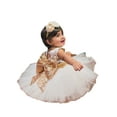 thumbnail image 3 of Bmnmsl Pricess Kids Girl Sequins Boknot Dress Party Dresses Christmas Costume, 3 of 6
