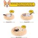 thumbnail image 2 of Cama para gatos y perros KAIYANG redonda antideslizante con forma de donut 40 cm color beige, 2 of 5