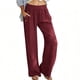 thumbnail image 1 of TaTaai Women's Solid Color High Waisted Loose Wide Leg Pants With Elastic Waistband And Pocket Casual Pants Gift, 1 of 8