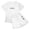 c-White, variant on WELOIJEVBE Boys 2 Piece Outfits Fashion Child Boys Spring Summer Short Sleeve T-Shirt and Shorts Boys' Clothing Sets 9-10 Years
