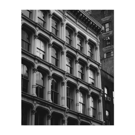 Soho Architectural 06 B&W - Manhattan New York Photography Unframed Wall Art Print 8 x 10 inches