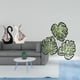 thumbnail image 2 of Elegante Conjunto De Escultura De Cerámica De Cisne Y Arte De Pared De Madera Con Hojas De Palma Para Estantes, Chimeneas, Dormitorios, Baños Y Decoración De Fondo De TV., 2 of 8