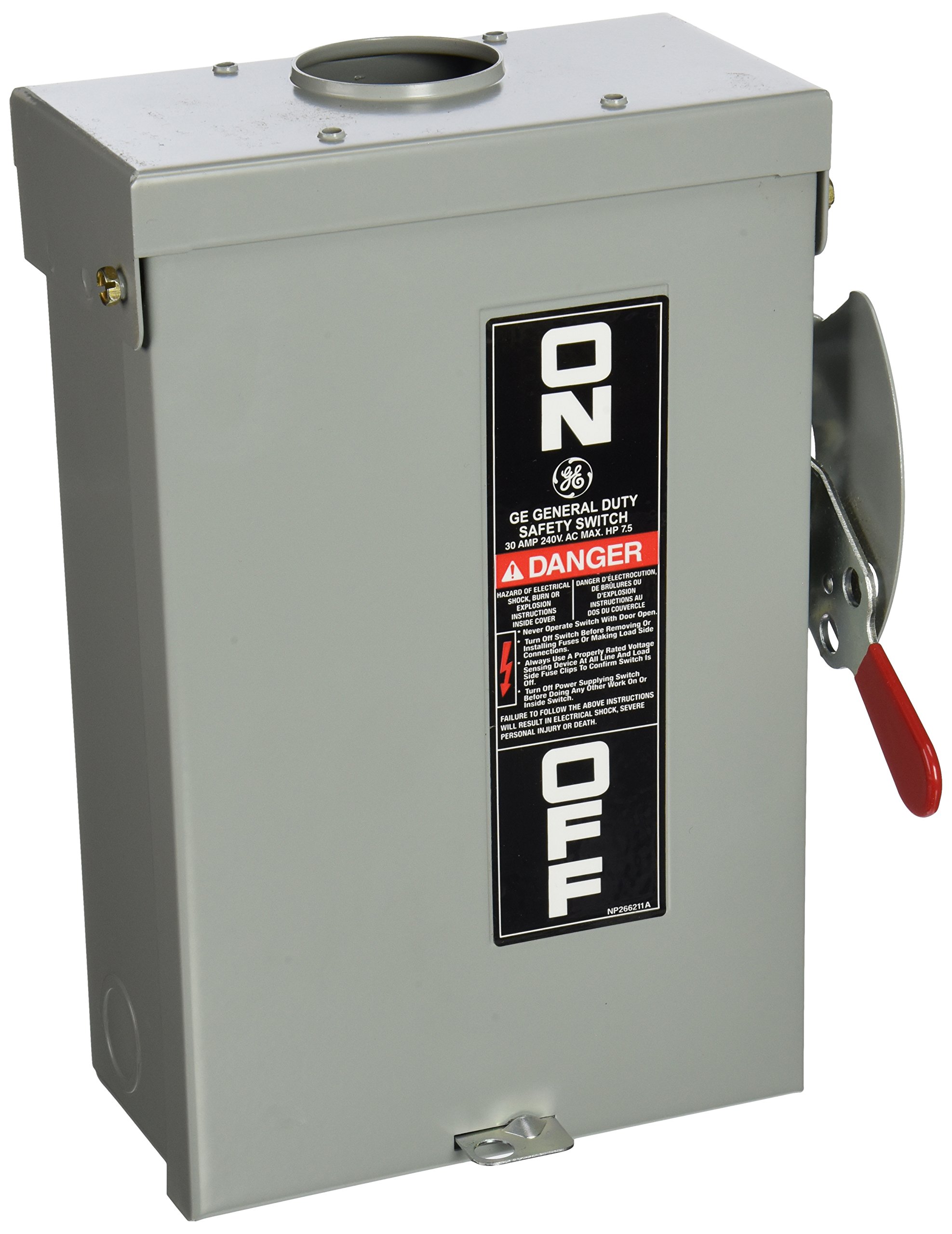 GE Industrial TG3221R 3 Wire 2 Pole Fusible Type TG GeneralDuty Safety