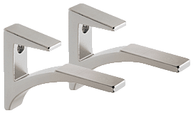 1,2,5,10,25 Details about   Chrome Glass Shelf Brackets with Suction Pads for Slatwall Pack OF 