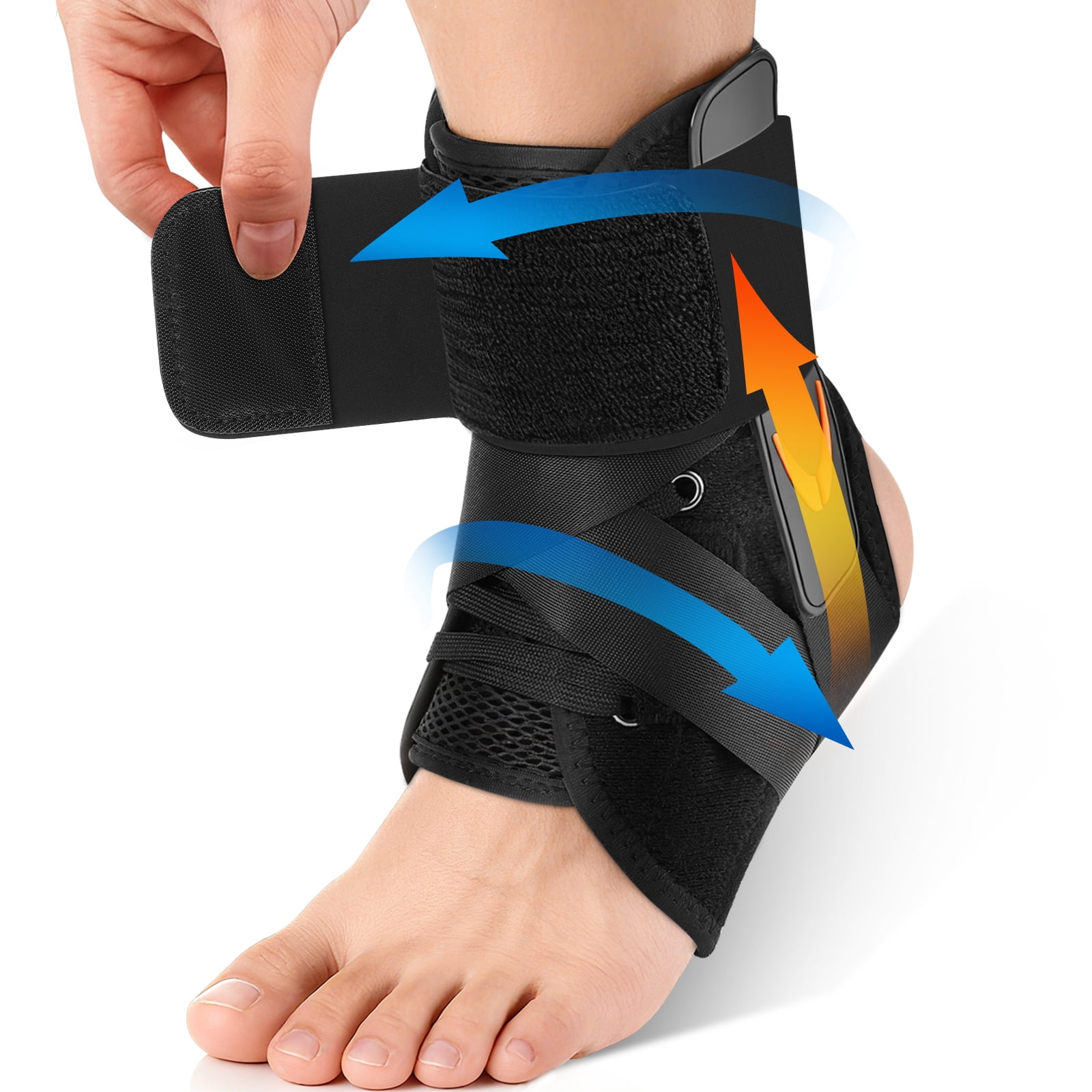 Fitomo Ankle Brace, Quick Lace-Up Brace for Sprain Recovery