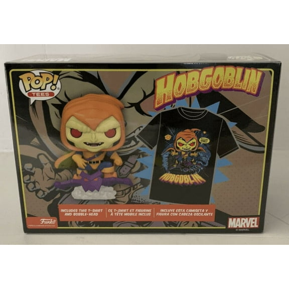 Funko POP! Marvel: Animated Spider-Man - Hobgoblin - With Medium Size Glow in the Dark T-Shirt