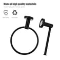 thumbnail image 3 of 2Pcs Bathroom Towel Ring Paper Towel Storage Rack Towel Hanging Rod Supplies, 3 of 7
