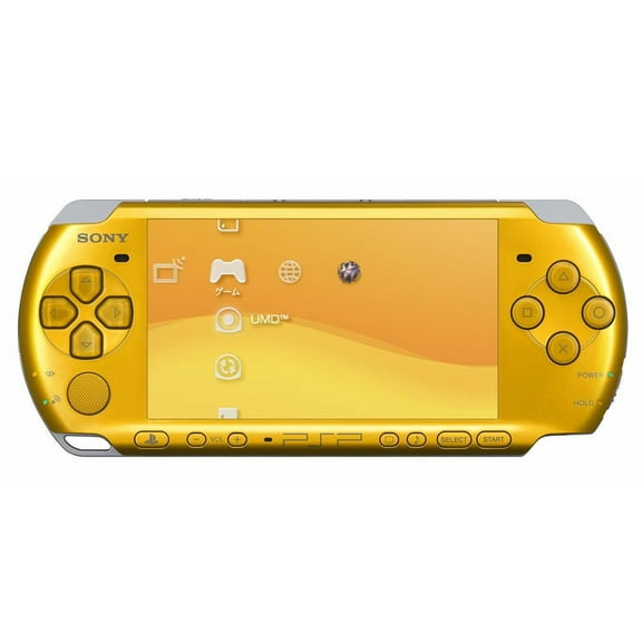 Restored Playstation Portable PSP 3000 Gaming Console, Yellow (Refurbished)