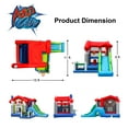 thumbnail image 3 of Action Air Bounce House, Inflatable Bouncer with 30 Pit Ball, Bouncy Castle with Blower for Kids 3-10 Years, 3 of 6