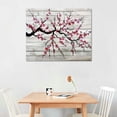 thumbnail image 2 of Awypu  - Illustration of a Cherry Blossom Branch Over - Canvas Art Home Art, 2 of 6