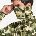 thumbnail image 7 of Men's UPF 50+ Fishing Hoodie with Mask – Camo Print Long Sleeve Sun Shirt, Lightweight Quick-Dry Rash Guard for Outdoor Camping & Hiking, 7 of 7