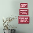 thumbnail image 4 of Classic Framed Plus Dogs & Wine Make Life Better Wall or Door Sign | Funny Home Decor - Large, 4 of 9