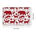 thumbnail image 2 of Shaggy Area Rug, red plaid Moose Bunny bear Rugs for Living Room Bedroom Non Slip Door Mat Indoor Carpet Machine Washable Nursery Home Decor Floor Mats for Entryway 60x39in, 2 of 5