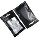 thumbnail image 4 of 100 Pack Resealable Mylar Matte Clear Window Zipper Lock Bags with Euro Hang Hole for Zip Food Storage Lock Pouches Plastic Aluminum Foil Packet (8x13, 4 of 5