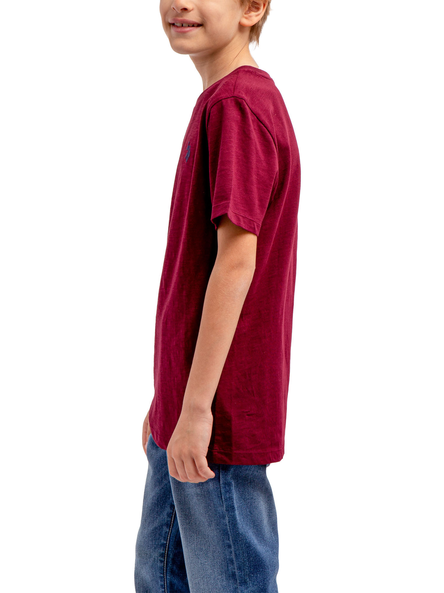 U.S. Polo Assn. Boys Crew Neck Short Sleeve T-Shirt, Size 4-18