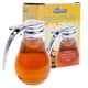 thumbnail image 1 of EHOMEA2Z Dispensador de miel de vidrio templado de grado comercial, tarro de miel de 14 onzas con tapa de metal, tarros de miel esenciales para cocina, práctico contenedor de miel, dispensador de miel, 1 of 5
