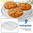 thumbnail image 4 of Herogo Round Baking Rack Set of 3, 10.6\u201d & 9\u201d & 7.6\u201d, Stainless Steel Cooling Cooking Racks, Grill Steamer for Oven Pot Air Fryer Canning, Rust Free, Dishwasher Safe, 4 of 7