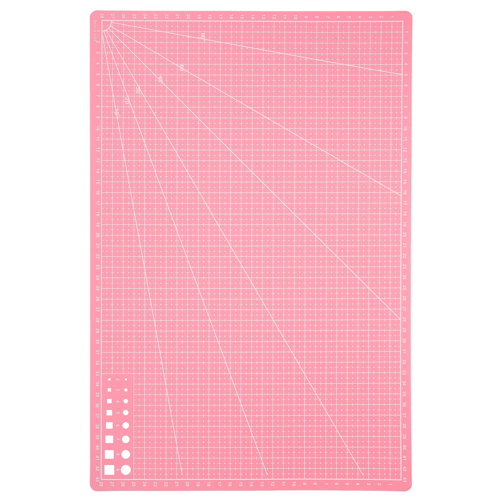 Hemoton Set of 4 Die Cutting Backing Durable Cutting Mat 45.00X30.00X0.20CM Pink