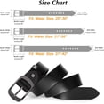 thumbnail image 4 of Fashion Womens Leather Belt, Soft Leather Waist Belt with Pin Buckle for Jeans Pants,width 1.3", 4 of 6