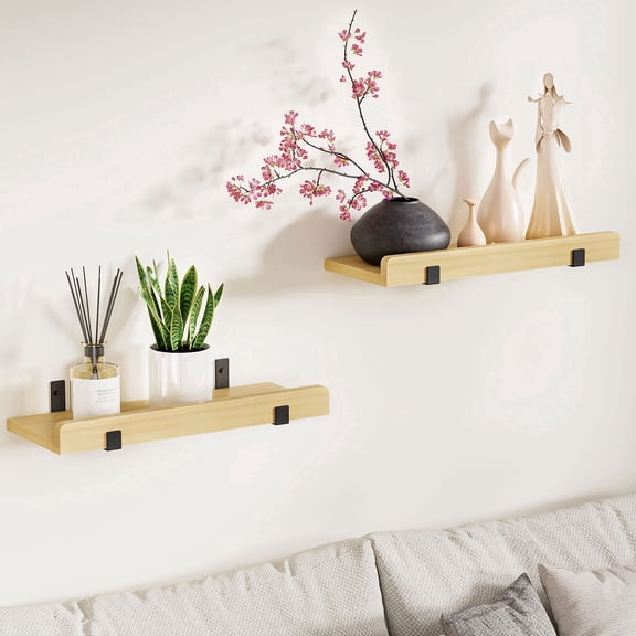 Enoget 3 Set House shaped floating shelf, wood metal