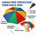 thumbnail image 3 of Umbrella Colorful Hat Outdoor Fishing Golf Camping Beach Hot Headwear Adjustable, 3 of 6