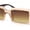 Beige Brown - Brown, variant on Womens Designer Luxury Narrow Rectangle Plastic Fashion Sunglasses Beige Brown - Brown