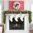 thumbnail image 3 of TETOU 6ft Christmas Pine Cypress Artificial Greenery Garland, Fake Pine Christmas Garland for Holiday Mantel Fireplace Centerpiece Decoration(not include pine cones or other decorations, 3 of 8
