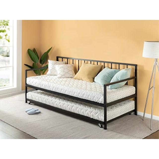 Photo 1 of  Eden Twin Daybed and Trundle Set / Premium Steel Slat Support / Daybed and Roll Out Trundle Accommodate Twin Size Mattresses Sold Separately