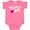Hot Pink, variant on Inktastic Valentine's Day Daddy's Girl with Heart Girls Baby Bodysuit