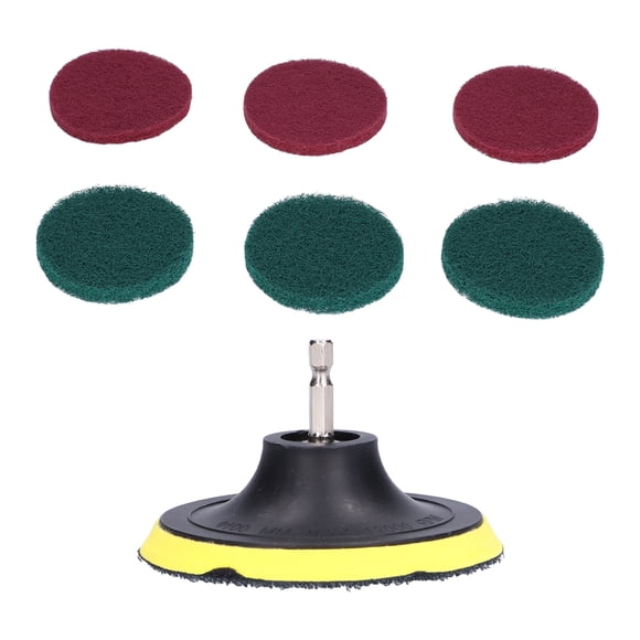 Disc Polishing Sheet, Reusable 4 Inch Scouring Pad Nylon and Plastic Grinding Machine Accessory for Sealing for Polishing for Waxing for Cleaning