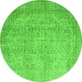 thumbnail image 1 of Ahgly Company Indoor Round Abstract Green Contemporary Area Rugs, 7' Round, 1 of 1