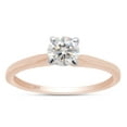thumbnail image 7 of 1/3 ct. t.w Round Cut Lab Created Moissanite Diamond Solitaire Engagement Ring For Women In 14K Rose Gold Over Sterling Silver (G-H Color, VVS1 Clarity, 0.35 Cttw)-5.5, 7 of 7