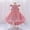 E-505Pink, variant on FAOWME Toddler Kids Girls Dress Flying Sleeve Round Neck Solid Color Lace Trim Elegant Comfortable Mesh Tutu Dresses For Evening Party,Brick Red,18-24 Months