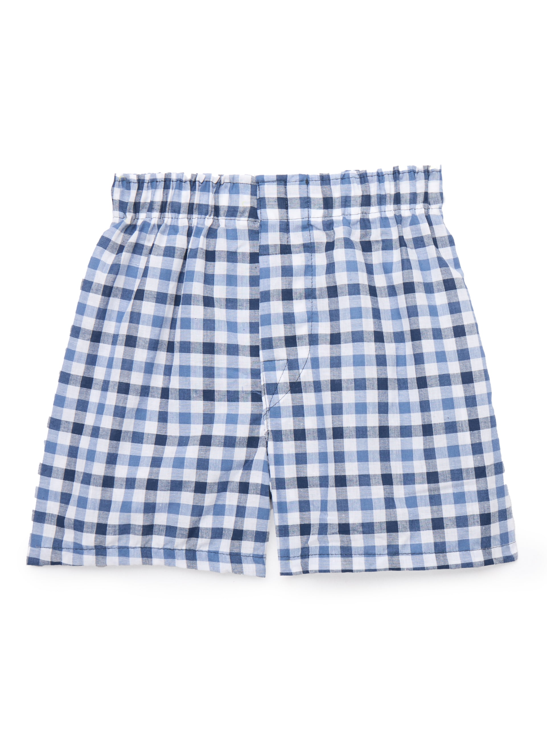 Wonder Nation Boys Plaid Woven Boxers, 5-Pack, Sizes S-XL