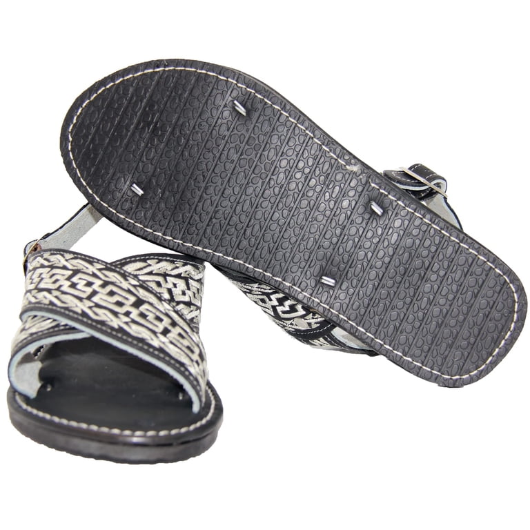 Men’s Mexican Huarache Woven Leather Buckled Sandals MENS AUTHENTIC HUARACHE PACHUCO MEXICAN SANDALS  main image 4