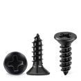 thumbnail image 1 of 100 Pcs Stainless Steel Screws 18-8 A2 Cross Countersunk Head Ph 4 X 10 Mm Black Set Of 100 Self-tapping Screws, M4, 1 of 5